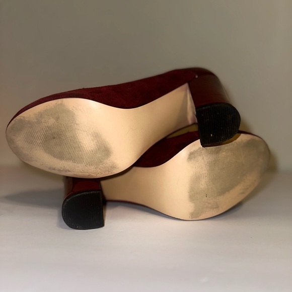 LEHOOR | Chunky Block High Heel Fringe Pumps size 8 - Picture 7 of 7